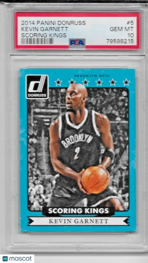 2014-15 Panini Donruss Scoring Kings #5 Kevin Garnett PSA 10 front