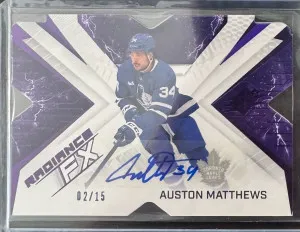 Auston Matthews Radiance FX Auto /15 front