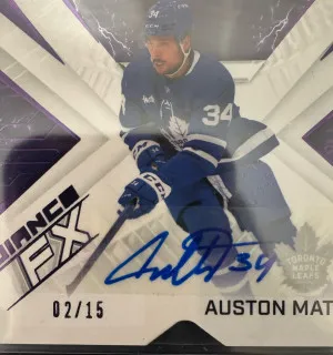 Auston Matthews Radiance FX Auto /15 back