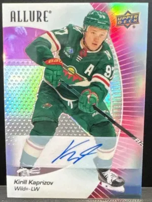 23-24 UD ALLURE KIRILL KAPRIZOV PINK LEMONADE /5 AUTO SIGNATURE #25 SSP front
