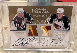 Kovalchuk/Hossa Dual Patch Auto OPC Premier Pairings /25 front