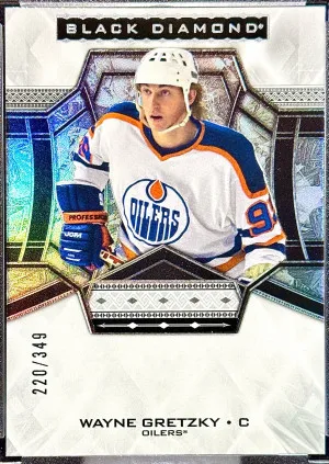 Wayne Gretzky 2024-25 Black Diamond Base Legend /349 front