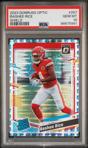 2023 Panini Donruss Optic Rashee Rice Shield Rookie /32 front