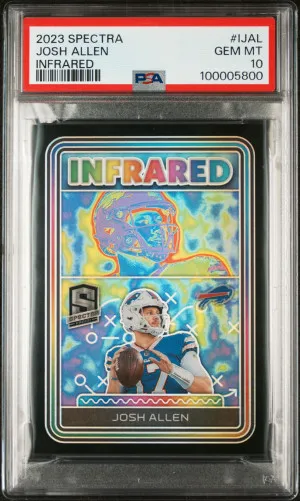 2023 Panini Spectra Infrared Josh Allen /99 PSA 10 front