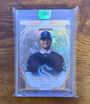 2022-23 Shane Wright Exquisite Collection Rookie Draft Day /4 front