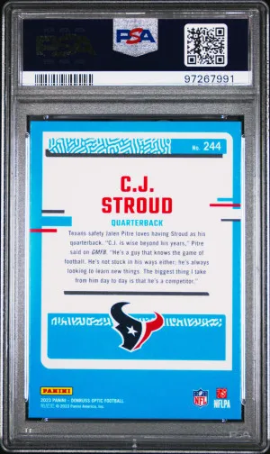 2023 Panini Donruss Optic Cj Stroud back