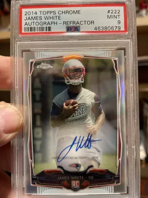 2014 Topps Chrome James White Autograph-Refractor front