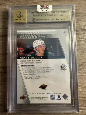Matt Boldy Future Watch Auto back