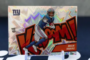 2024 Absolute Football Malik Nabers Horizontal Kaboom #6 front