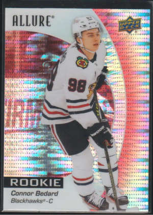 Connor Bedard 2023-24 Allure Red Rainbow Rookie front