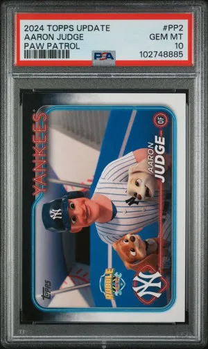 2024 Topps Update #PP2 Aaron Judge Paw Patrol PSA 10 GEM MINT front