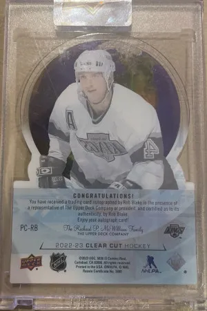 Rob Blake Clear Cut Pride /99 back