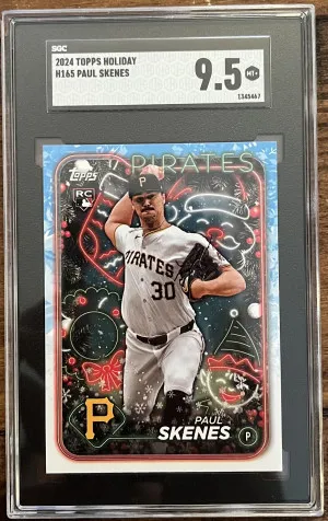 2024 Topps Holiday Paul Skenes RC SGC 9.5 front