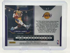 2020 Prizm LeBron James Tribute back