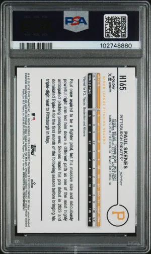 2024 Topps Holiday #H165 Paul Skenes back