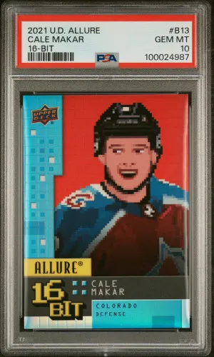 2021 Upper Deck Allure 16-Bit Cale Makar 16-Bit front