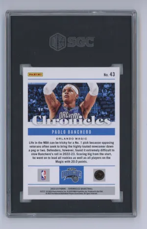2022-23 Panini Chronicles PAOLO BANCHERO Rookie Card RC ASIA RED PARALLEL #/48 back