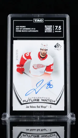 Joe Veleno 2021 Upper Deck Sp Authentic Future Watch Autographs #112 front