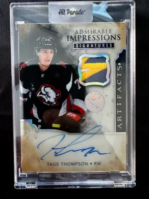 Tage Thompson Admirable Impressions Auto /24 front