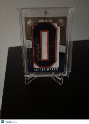 2007-08 Upper deck SP Game Used Letter Marks Denis Potvin #’d 06/50 front