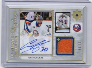 22-23 Ultimate Hockey Displays Auto Jersey UDA-IS Ilya Sorokin (54/99) front