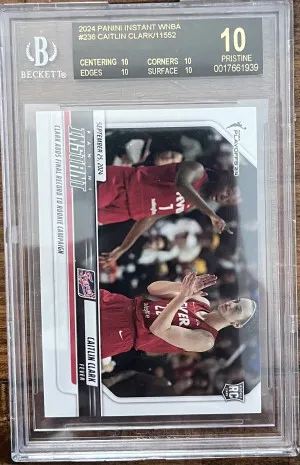 2024 panini instant wnba Caitlin Clark /11,552 BGS 10 black label front