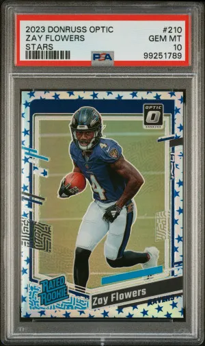 2023 Panini Donruss Optic Zay Flowers Stars Rookie SSP front