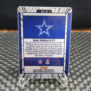 2023 Panini One Dak Prescott Manga Case Hit SSP #9 Dallas Cowboys back