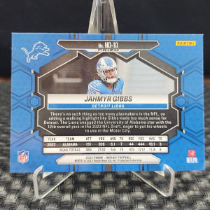 Jahmyr Gibbs 2023 Mosaic #ND-10 NFL Debut - White Sparkle /(SSP) Rookie back