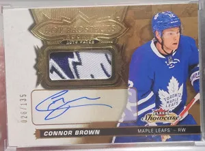 Connor Brown Fleer Showcase Rpa /135 front