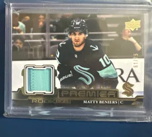 Matty Beniers Rookie Premier Imagery Patch 61/75 front