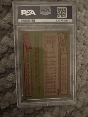 1985 Topps Kirby Puckett back