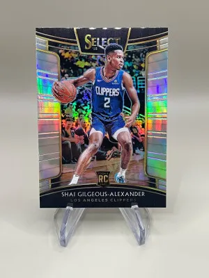 2018 Panini Select Shai Gilgeous Alexander Silver Prizm Rookie Concourse front