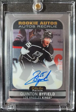 Quinton Byfield OPC Platinum Rookie Autos front