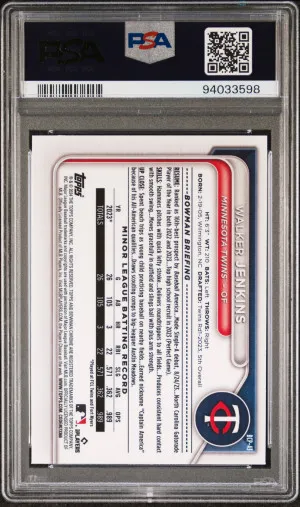 2024 Bowman Mega Box Chrome Prospects Walker Jenkins back