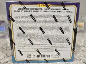 Panini Select Hobby Basketball Box 2023-24 Sealed Hobby Box back
