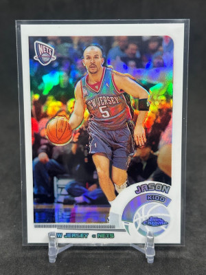 Jason Kidd 2002-03 Topps Chrome White Refractor /249 #18 Nets front