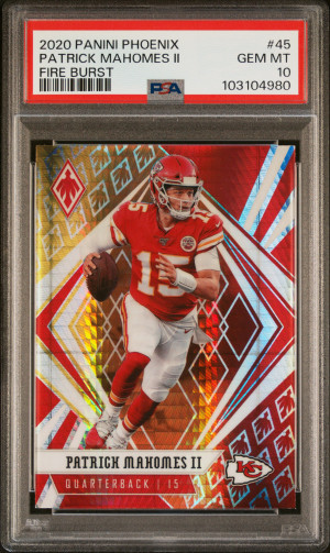 2020 Panini Phoenix Patrick Mahomes Ii Fire Burst front