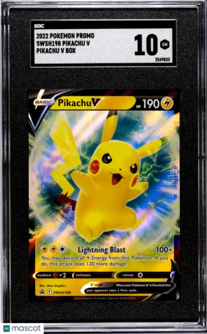 Pokémon TCG Pikachu V SGC 10 front