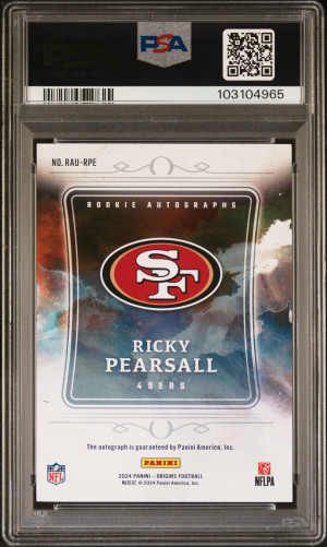 2024 Panini Origins Rookie Autographs Ricky Pearsall back