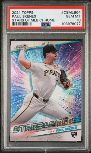 2024 Topps Stars Of Mlb Chrome Paul Skenes Update front