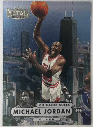 1997-98 skybox metal universe Michael Jordan front