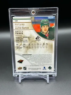 Brock Faber Future Watch Auto Patch back