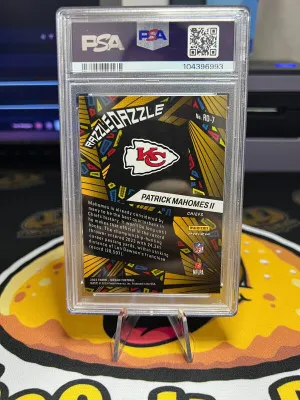 2023 Panini Mosaic Patrick Mahomes II Razzle Dazzle Insert #RD7 PSA 10 Chiefs back