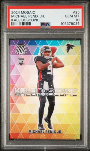 2024 Panini Mosaic Kaleidoscopic Michael Penix Jr SSP Rookie RC front