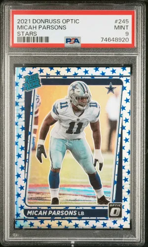 2021 Panini Donruss Optic Micah Parsons Stars front