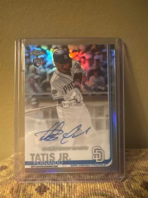Fernando Tatis Jr. Topps Chrome Update Rookie Auto SGC 9.5/10 front
