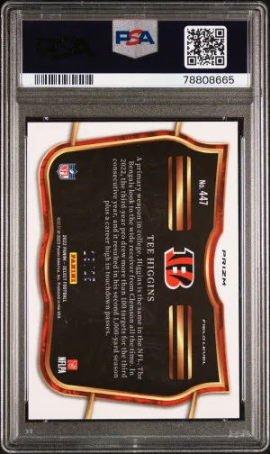 2022 Panini Select Tee Higgins Tie-Dye Prizm back
