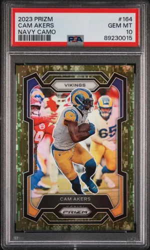 2023 Panini Prizm Cam Akers Navy Camo front