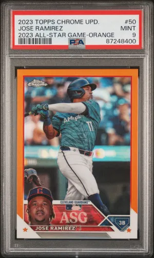 2023 Topps Chrome Update 2023 All-Star Game Jose Ramirez 2023 All-Star Game-Org Ref front